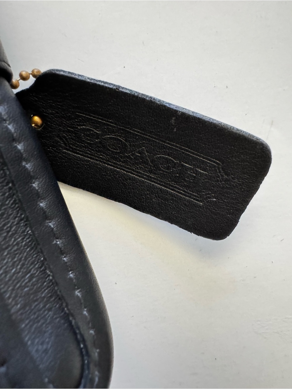 Vintage Coach Black Shelburne Leather Crossbody Bag 9038 - Picture 9 of 11